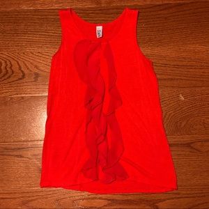 Zara Basic Ruffle Girls Tank Top